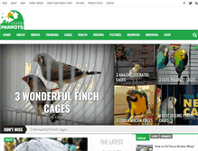 Tablet Screenshot of cuteparrots.com